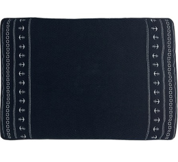 Коврик яхтенный нескользящий Marine Business Santorini Anchors 600х450мм синий (10266023)